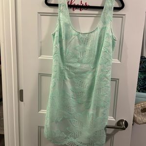 Lilly Pulitzer shimmery mint green dress
